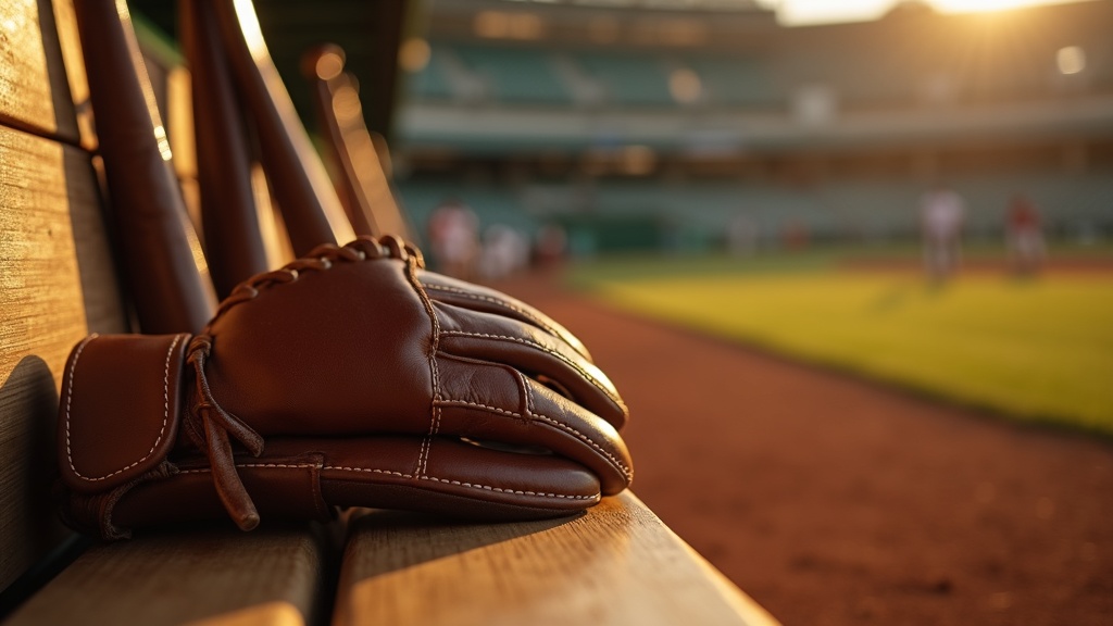 Pair of batting gloves on a dugout bench illustrating a batting gloves buyer's guide