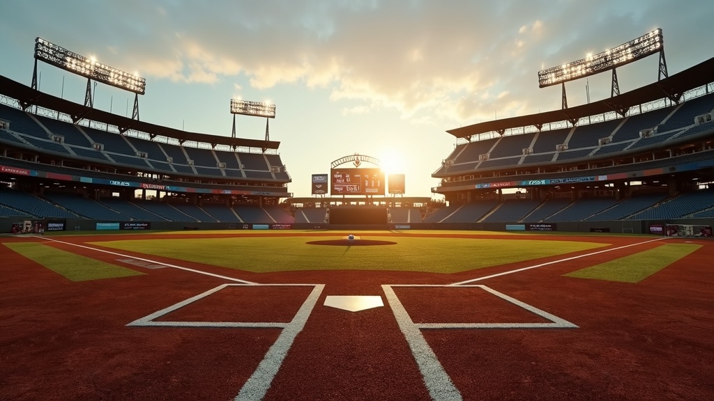 Home plate and batter's box showing where the strike zone is defined in baseball