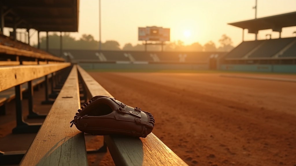 Vintage-style baseball field evoking the history of the Negro Leagues