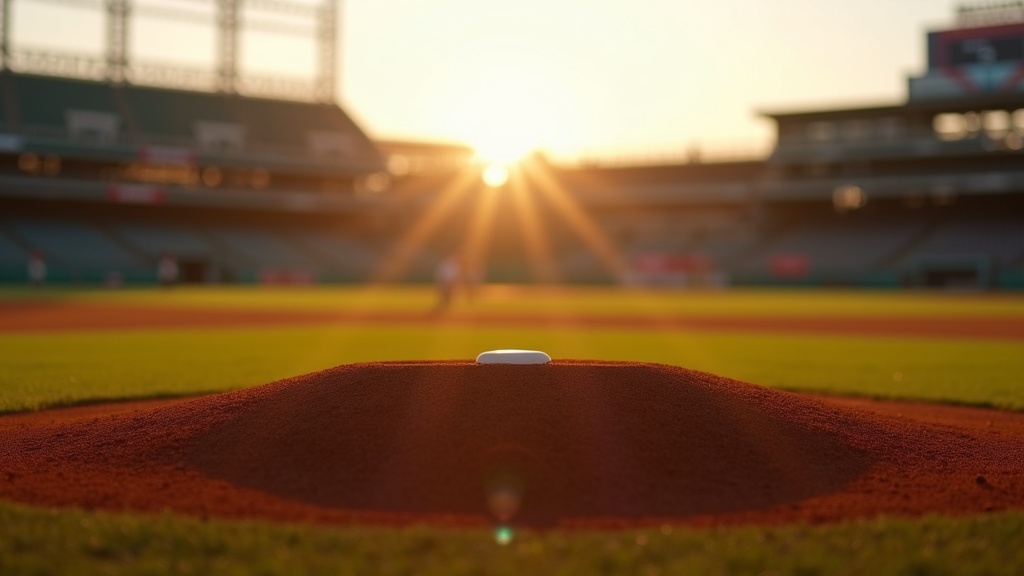 Empty pitcher's mound illustrating what is a balk in baseball rule