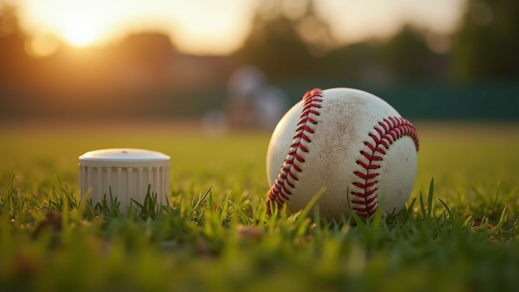 Baseball resting near the pitching rubber representing pitcher workload and arm care